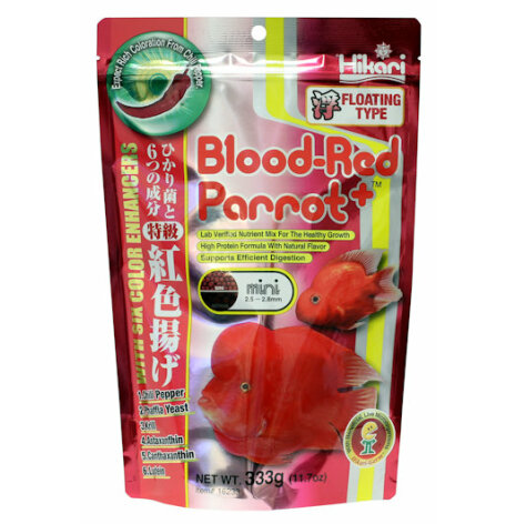 Blood-Red Parrot+ flytande Pellets Mini 333g, Hikari
