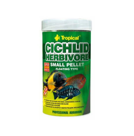 Cichlid herbivore S pellets flytande
