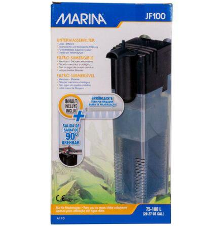 Innerfilter JF 100 480L/H för akv. 75-100L, Marina