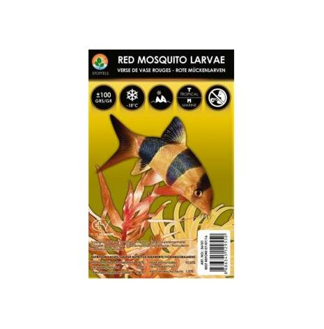 Röda mygglarver fryst 100g blisterförpackning