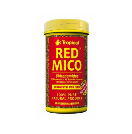 Red Mico frystorkad röd mygglarv 100ml/8g, Tropical